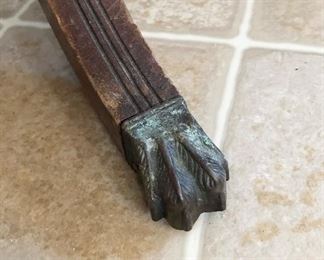 Vintage Lion Footed Carved Round Table