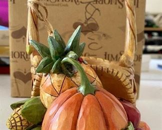 Jim Shore Pumpkin Basket w/Box