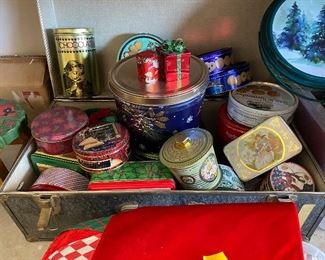 Assorted Christmas Tins