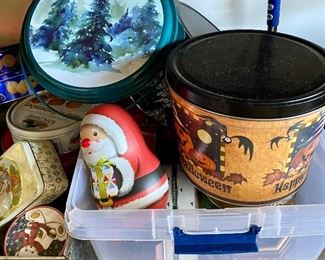 Assorted Christmas Tins