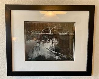 Framed Black and White Photograph                          