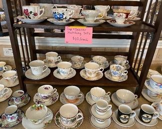 Lots of European tea cups