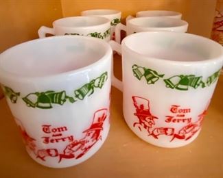 6 Tom & Jerry Auld Lang Syne Glasses