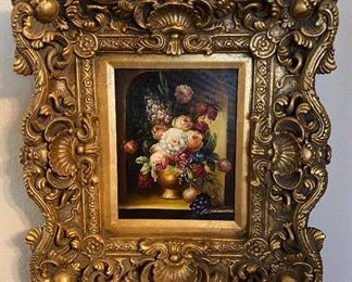 Stunning Floral in Gilded Frame