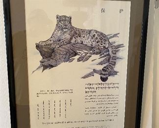 Andy Warhol Sponsored Snow Leopard Extinction Poster