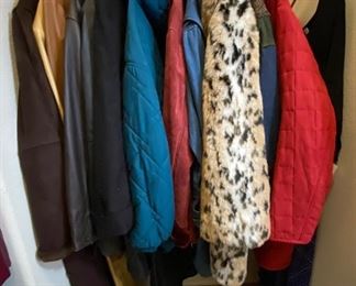 Assorted Coats, Jackets and Shoes