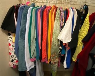 Lots of Long Sleeve Turtleneck Shirts and Other Clothing
