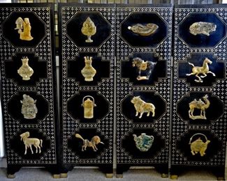 Black Lacqer hardstone screen