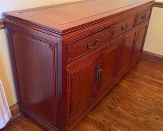 c1960 Hand carved sideboard/buffet