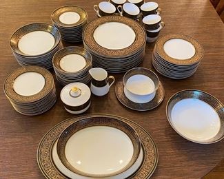 Mikasa "Holyoke" bone china set.  Twelve 7pc place-settings plus serving pieces- EXCELLENT!! 