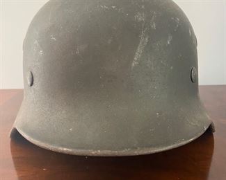 WWII German helmet (insignia on reverse - not pictured out of respect)