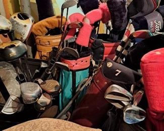 Good selection of Golf Clubs w/bags