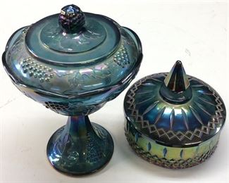 INDIANA CARNIVAL GLASS CANDY DISH