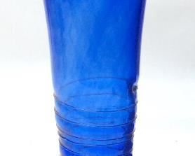 ROMBLAST ART GLASS VASE, 19in H