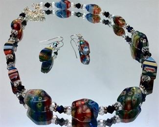 VENETIAN MURANO MILLEFIORI GLASS