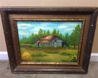 GELADY BARNES SIGMON SIGNED OIL ON CANVAS