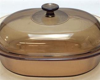 CORNING VISIONS AMBER BAKER, 14in L