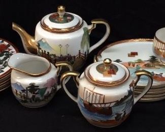 JAPANESE HAND PAINTED LUNCHEON OR