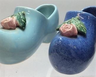 PAIR OF MCCOY SHOE PLANTERS, 8in L