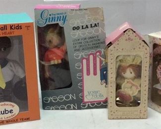 4 DOLLS BASEBALL KID, GINNY,