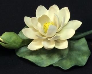 (3) VTG. NAPOLEON CAPODIMONTE PORCELAIN FLORAL FIIGURINES