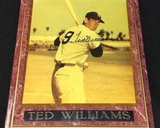 HALL OF FAMER TED WILLIAMS AUTOGRAPHED PHOTO