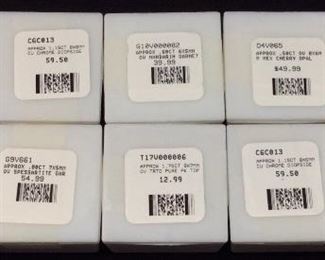 10 STONE LOTS, SEMI PRECIOUS STONES,
GREEN TOURMALINE, PINK SAPPHIRE, RED LABRADORITE, CHROME DIOPSIDE, CHERRY OPAL, GARNET,