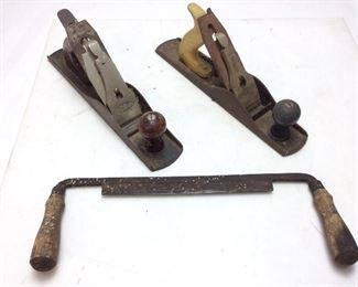 3 VTG. WOOD PLANERS, STANLEY 5 AND CRAFTSMAN