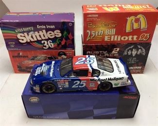 5 ACTION RACING DIECAST NASCAR RACE CAR MODELS
