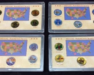 4 PACKS OF COLORIZED QUARTER