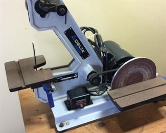 DELTA 1’’ BELT & 8’’ DISC SANDER w ROLLING CART