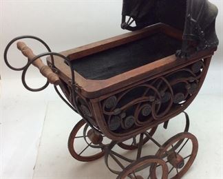 18’’ VTG. MINIATURE DOLL STROLLER