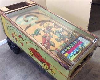 VTG PINBALL RACE CAR MACHINE, PARTS ONLY