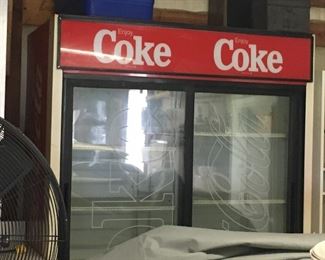 LARGE COCA COLA REFRIGERATED COOLER