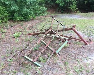 FARM TRACTOR ATTACHMENTS, ROTARY MOWERS, RAKES, PLOWS, AERATOR