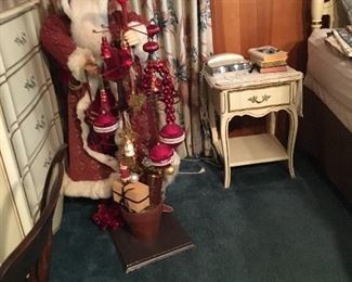 BEDROOM SIDE TABLE, CHEST OF DRAWERS, FURNITURE, SANTA CLAUSE 