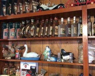 LARGE WHISKEY DECANTER COLLECTION