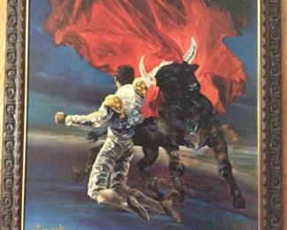 OIL ON CANVAS ARTWORK