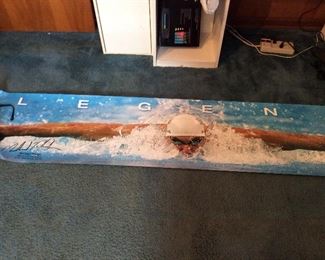MICHAEL PHELPS AUTOGRAPHED POSTER