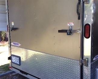 16 by 7 ENCLOSED TRAILER, TANDEM AXLE,