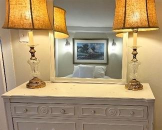 Dresser & Mirror (white)