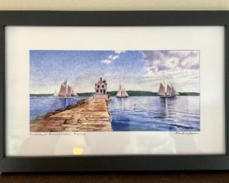 Rockland, Maine Signed Print
