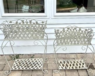 Wrought Iron Planters 