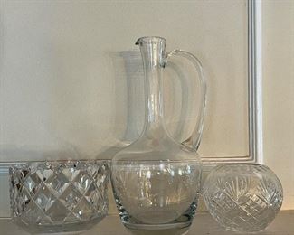Pressed Glass Bowls & Carafe