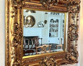 Ornate Gold Gilt Mirror