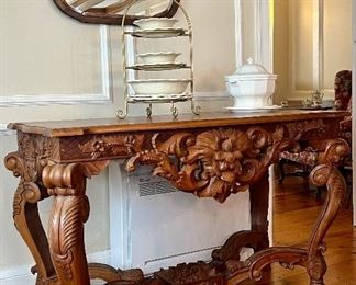 Carved Console Table