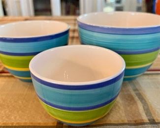 Striped Nesting Bowls
