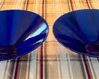 (2) Cobalt Blue Bowls