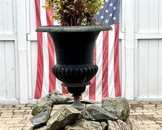 Oversized Cast Iron Urn