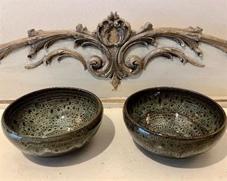 (2) Pottery Bowls